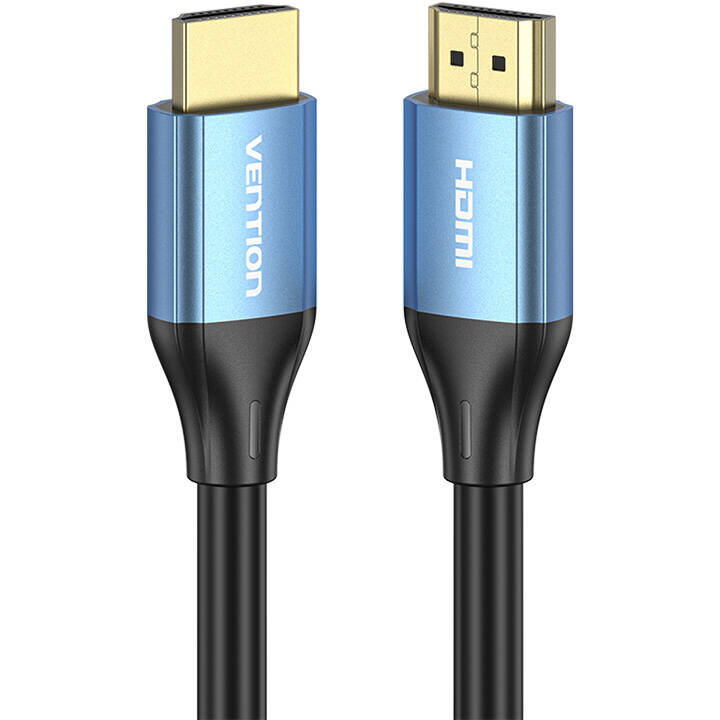 Cablu video Vention, HDMI(T) la HDMI(T), 1m, rezolutie maxima 4K la 60Hz/1080p la 60Hz, conectori auriti, cupru, invelis PVC, negru, "ALHSF" - 6922794765580