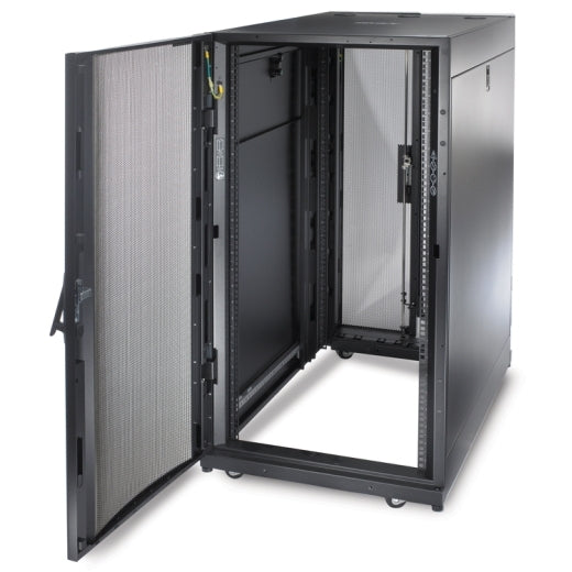 Cabinet rack,24U 600 x 1070,Montare pe podea,Usi perforate,Negru APC, 