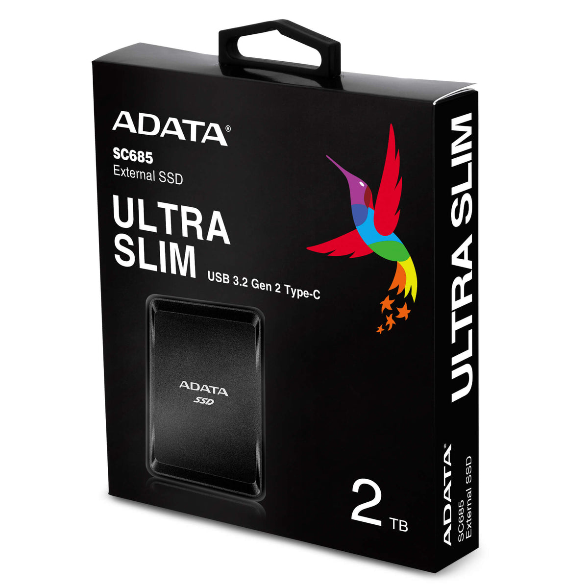SSD extern Adata SC685, 2 TB, 2.5 inch, USB 3.2, 3D Nand, R/W: 530/460 MB/s, 