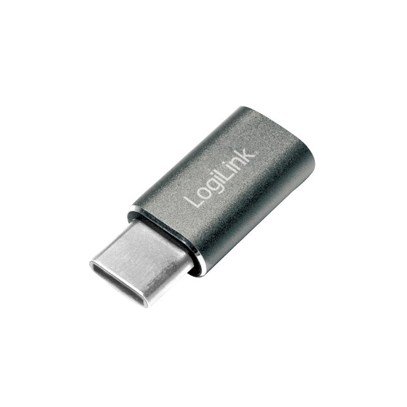 ADAPTOR LOGILINK, pt. smartphone, USB 3.0, USB Type-C (T) la Micro-USB (M), argintiu, "AU0041"
