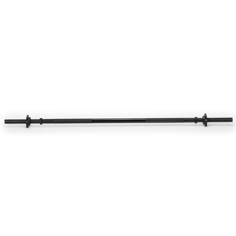 Bara haltera dreapta pentru greutati 120 cm, diametru 25 mm, otel, incarcare maxima 140 kg, negru