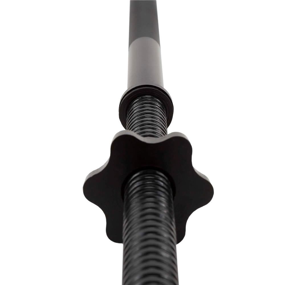 Bara haltera dreapta pentru greutati 120 cm, diametru 25 mm, otel, incarcare maxima 140 kg, negru