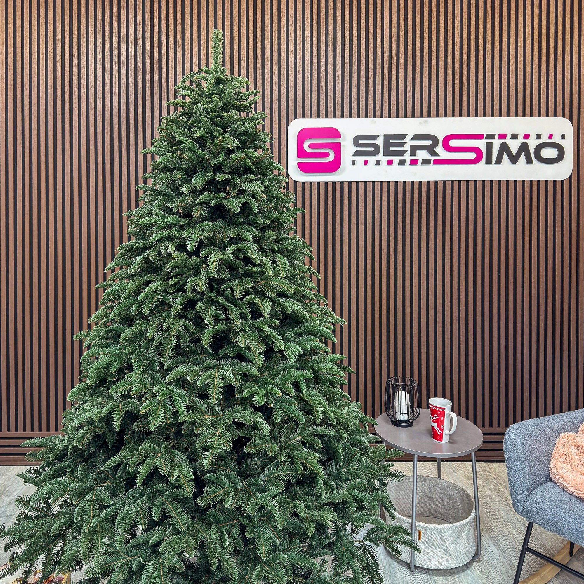 Brad artificial Christmas Deluxe by Sersimo, Alaska, verde, mix 2D+3D, 210 cm