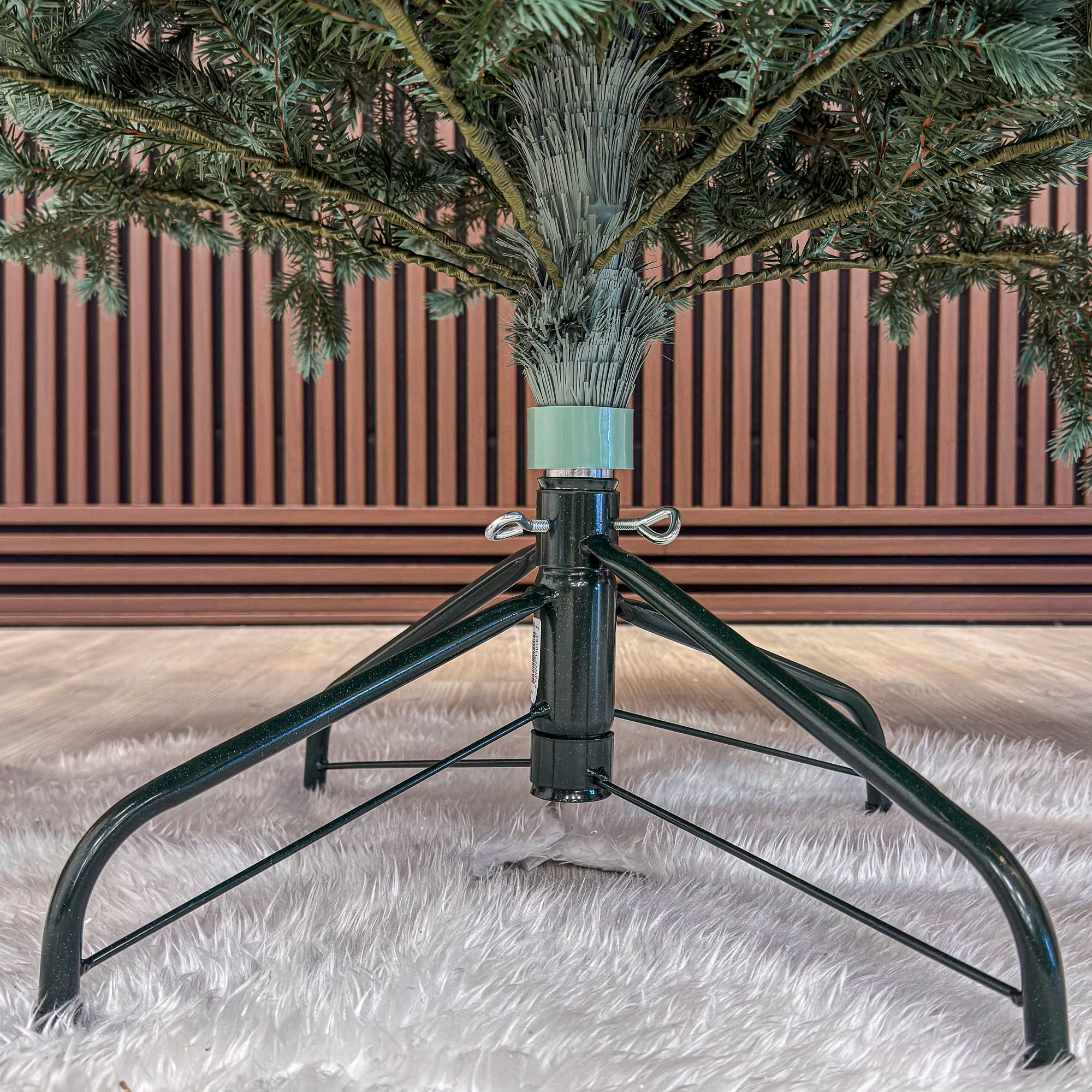 Brad artificial Christmas Deluxe by Sersimo, Alaska Select verde argintiu, integral 3D, 180 cm