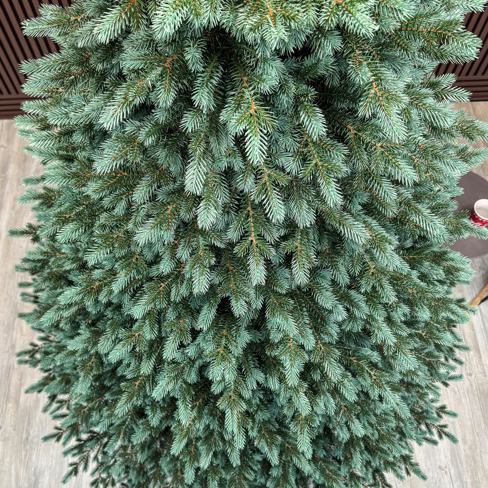Brad artificial Christmas Deluxe by Sersimo, Alaska Select verde argintiu, integral 3D, 300 cm