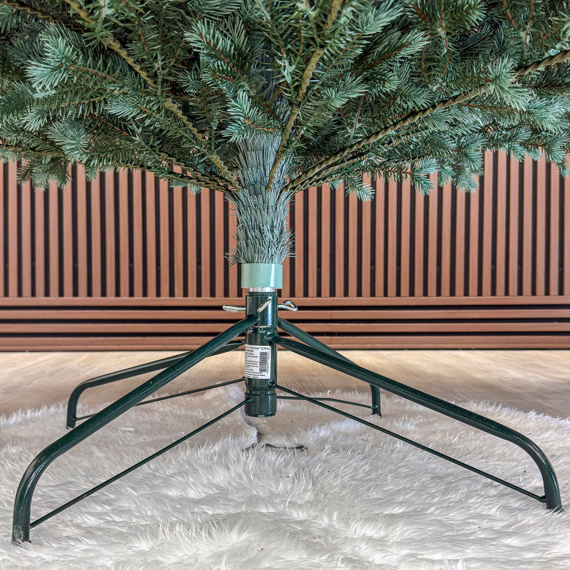 Brad artificial Christmas Deluxe by Sersimo, Alaska Select verde argintiu, integral 3D, 250 cm
