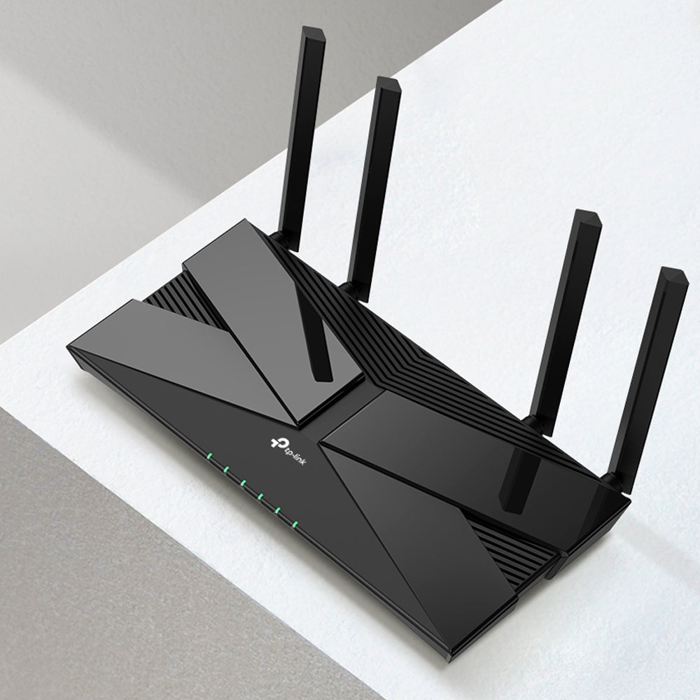ROUTER TP-LINK wireless 1800Mbps,1 x WAN Gigabit, 4 porturi LAN Gigabit, 2.4 GHz/5 GHz dual band, 4 antene externe, WI-FI 6, "Archer AX23"