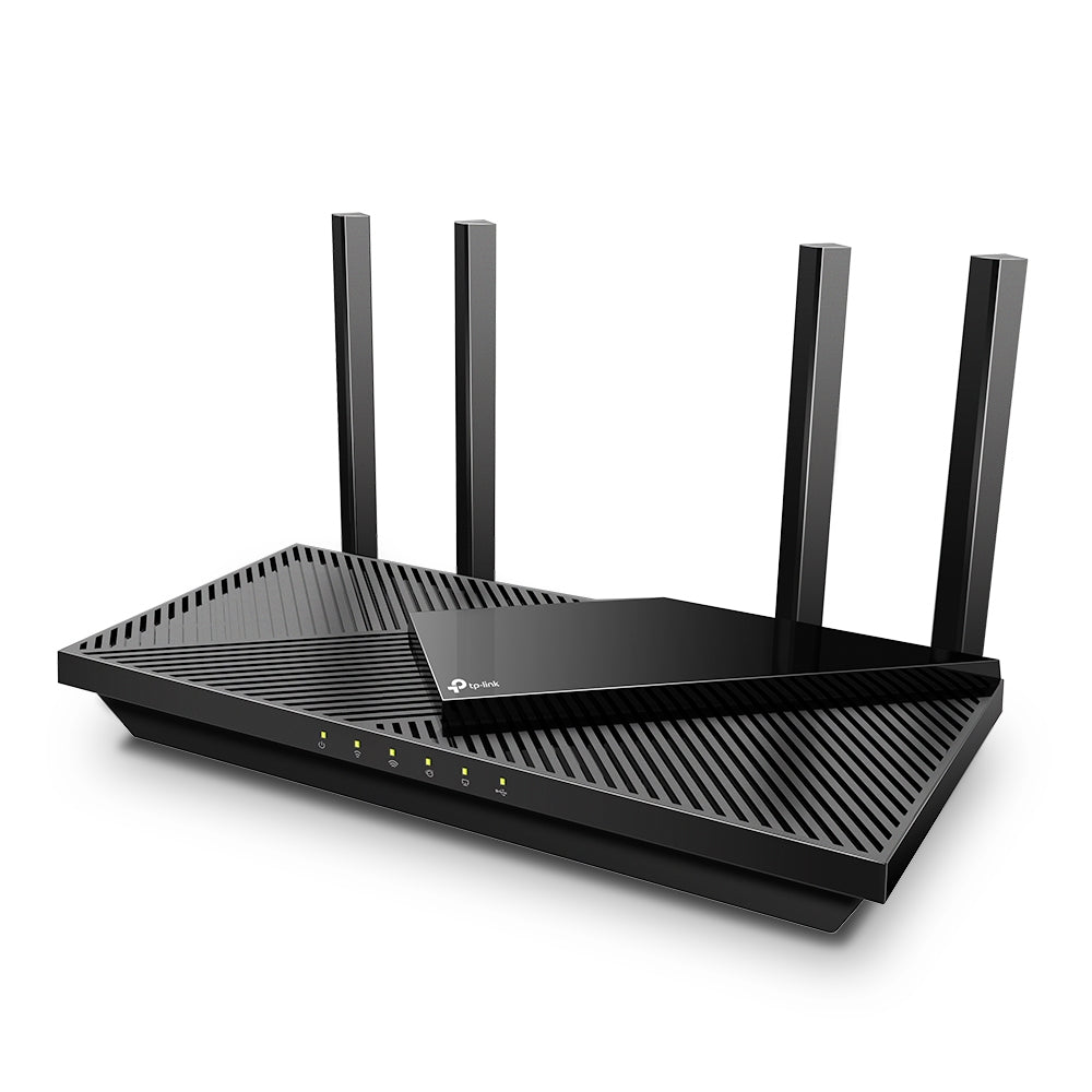 ROUTER TP-LINK wireless AX3000, 3000Mbps,1 x WAN Gigabit, 4 porturi Gigabit,1 x USB 3.1, 2.4 Ghz/5 Ghz dual band, 4 antene externe, WI-FI 6 "Archer AX55"
