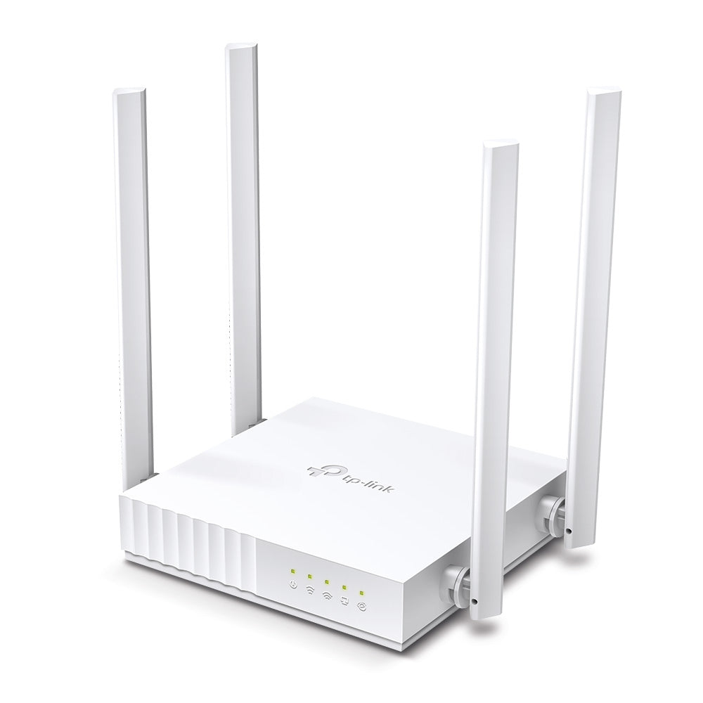 ROUTER TP-LINK wireless 750Mbps, 4 porturi 10/100Mbps, 4 antene externe, Dual Band AC750 "Archer C24"