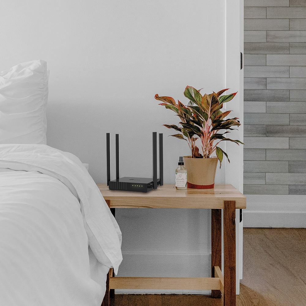 ROUTER TP-LINK wireless 1200Mbps, 4 porturi 10/100Mbps, 4 antene externe, Dual Band AC1200 "Archer C54"