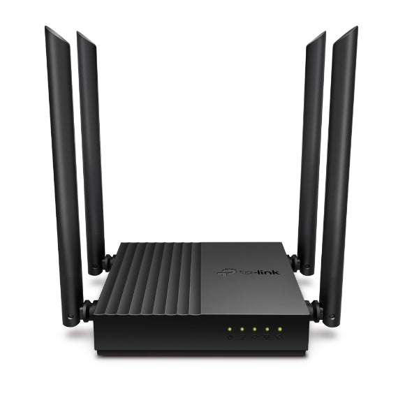ROUTER TP-LINK wireless 1200Mbps, MU-MIMO, 4 porturi Gigabit, 4 antene externe, Dual Band AC1200 "Archer C64"