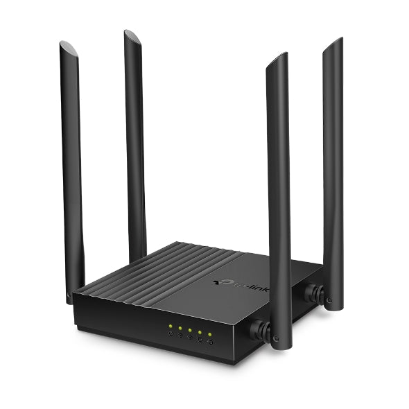 ROUTER TP-LINK wireless 1200Mbps, MU-MIMO, 4 porturi Gigabit, 4 antene externe, Dual Band AC1200 "Archer C64"