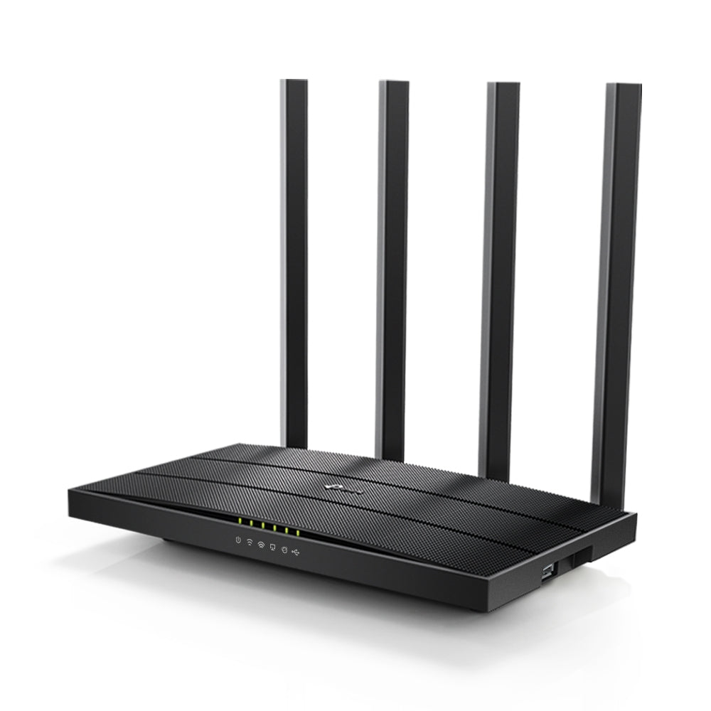 ROUTER TP-LINK wireless 1200Mbps, 4 porturi 10/100/1000Mbps,1 x WAN Gigabit, 4 antene externe, Dual Band AC1200 "Archer C6U"