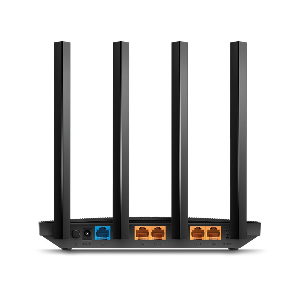 ROUTER TP-LINK wireless 1200Mbps, 4 porturi 10/100/1000Mbps,1 x WAN Gigabit, 4 antene externe, Dual Band AC1200 "Archer C6U"