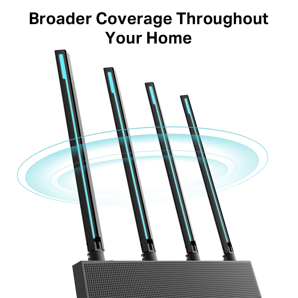 ROUTER TP-LINK wireless 1900Mbps, MU-MIMO, 4 porturi Gigabit, 4 antene externe, Dual Band 2.4 GHz+5 GHz AC1900 "Archer C80"