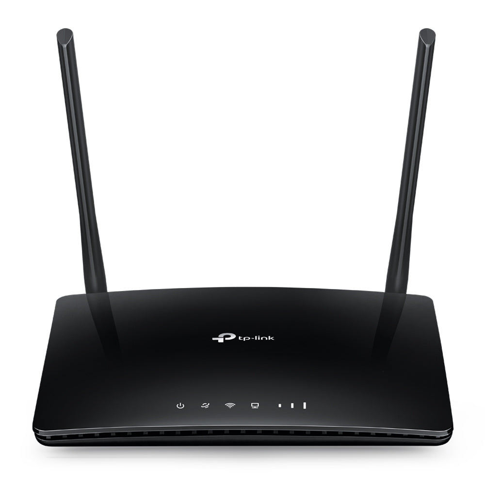 ROUTER TP-LINK wireless. 4G LTE (desktop), 750Mbps, 3 porturi 10/100Mbps + 1 WAN/LAN, AC750, Dual Band slot SIM 4G LTE "Archer MR200"