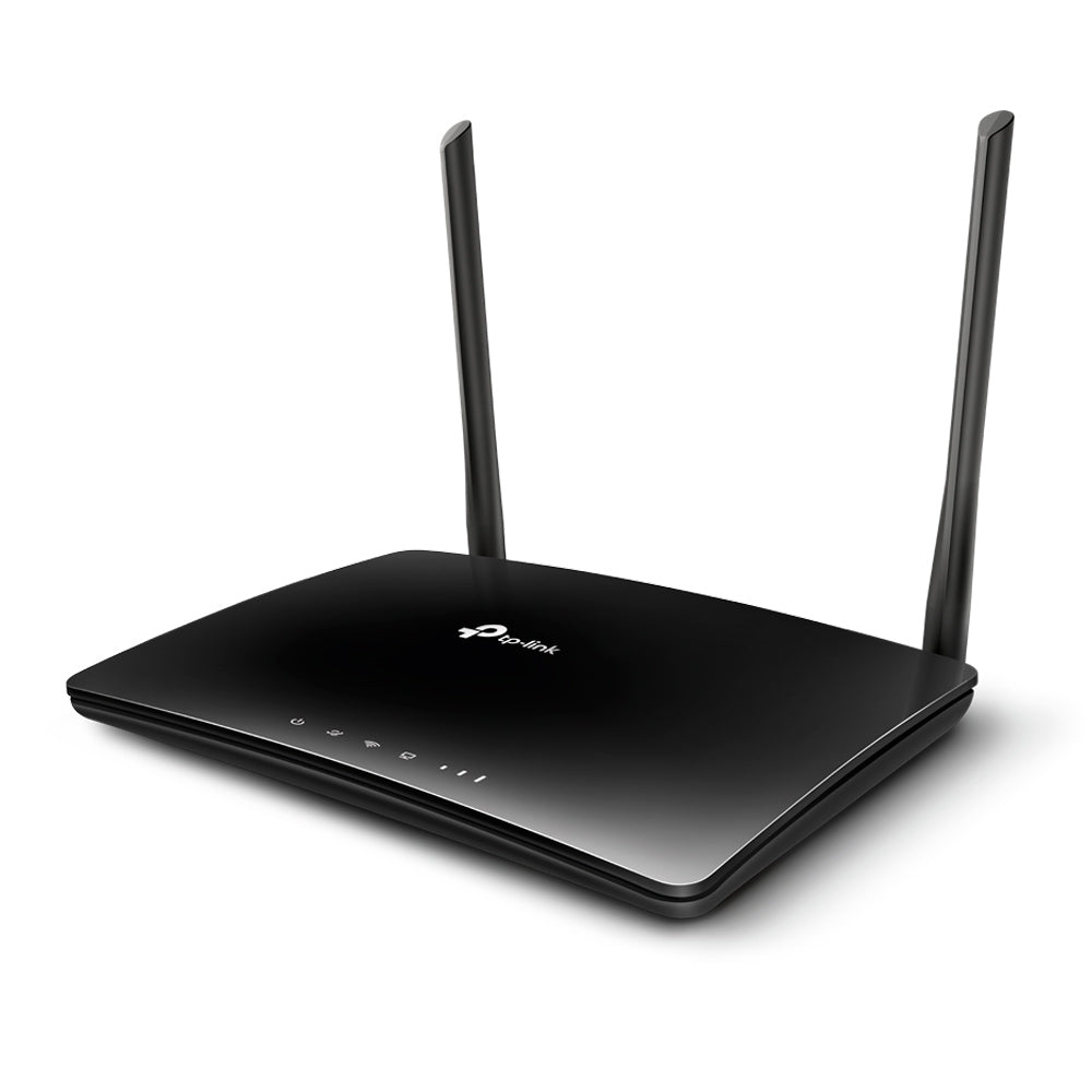 ROUTER TP-LINK wireless. 4G LTE (desktop), 750Mbps, 3 porturi 10/100Mbps + 1 WAN/LAN, AC750, Dual Band slot SIM 4G LTE "Archer MR200"
