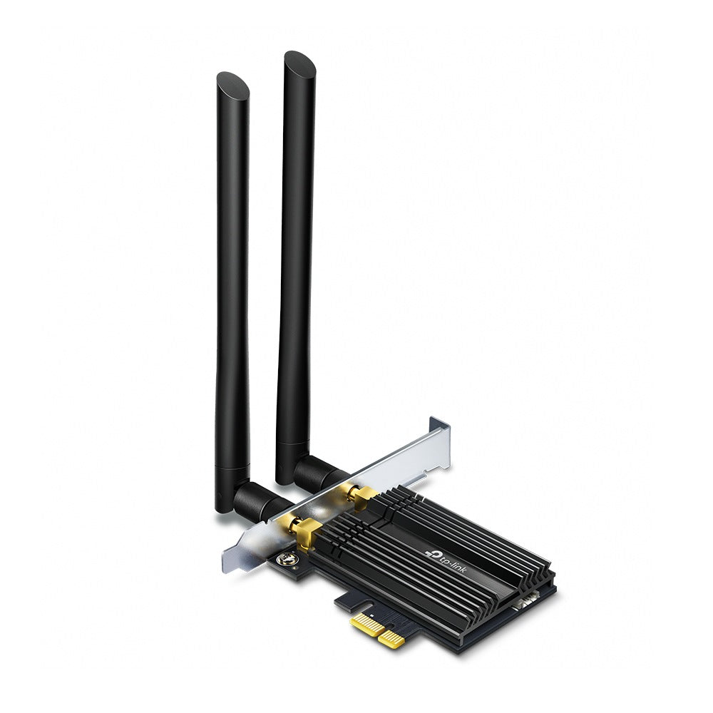 ADAPTOR RETEA TP-LINK AX3000, intern wireless 2.4 GHz | 5 GHz, PCI-E, port, 3000 Mbps, antena externa x 2, "Archer TX50E"