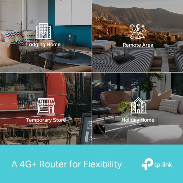 ROUTER TP-LINK wireless. 4G LTE (desktop), 1600Mbps. 3 porturi 10/100/1000Mbps + 1 WAN/LAN Gigabit, Dual Band "Archer MR600"