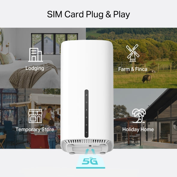 ROUTER TP-LINK, 5G AX3000 Dual Band, 1 × Gigabit LAN/WAN, 2 × Gigabit LAN, 1 × Nano SIM, 2.4 / 5Ghz dual band,"Archer NX500"