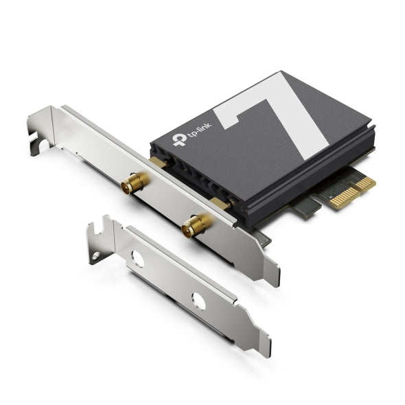 ADAPTOR RETEA TP-LINK, BE9300 Wi-Fi 7 Bluetooth 5.4 PCIe Adapter, 9300 Mbps, WI-FI 7 si Bluetooth 5.4, antena externa x 2, "Archer TBE550E"