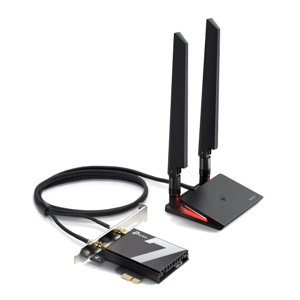 ADAPTOR RETEA TP-LINK, BE9300 Wi-Fi 7 Bluetooth 5.4 PCIe Adapter, 9300 Mbps, WI-FI 7 si Bluetooth 5.4, antena externa x 2, "Archer TBE550E"