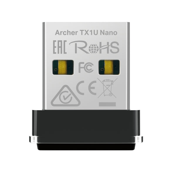 PLACA RETEA TP-LINK AX300, extern wireless 2.4 GHz, USB 2.0, port, 300 Mbps, antena interna x 1, Wi-Fi 6 "Archer TX1U Nano" (include timbru verde 0.18 lei)