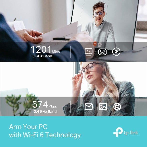 PLACA RETEA TP-LINK AC1800, extern wireless 2.4 GHz | 5 GHz, USB 3.0, port, 1800 Mbps, antena externa x 1, "Archer TX35U Plus" (include timbru verde 0.18 lei)