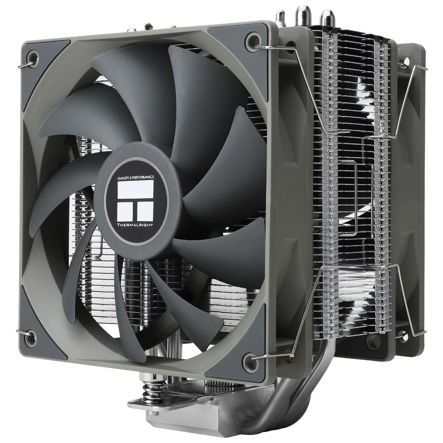 COOLER Thermalright "Assassin Spirit 120 Plus" skt. Intel si AMD, racire cu aer, vent. 2x120mm, 1500 rpm, 4 heatpipe, inaltime 154mm, fara LED, negru, argintiu,"Assassin Spirit 120 V2 PLUS"
