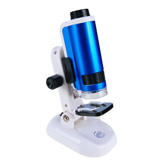 Microscop educational cu accesorii, marire 100x-250x, iluminare LED, suport smartphone, set pentru experimente