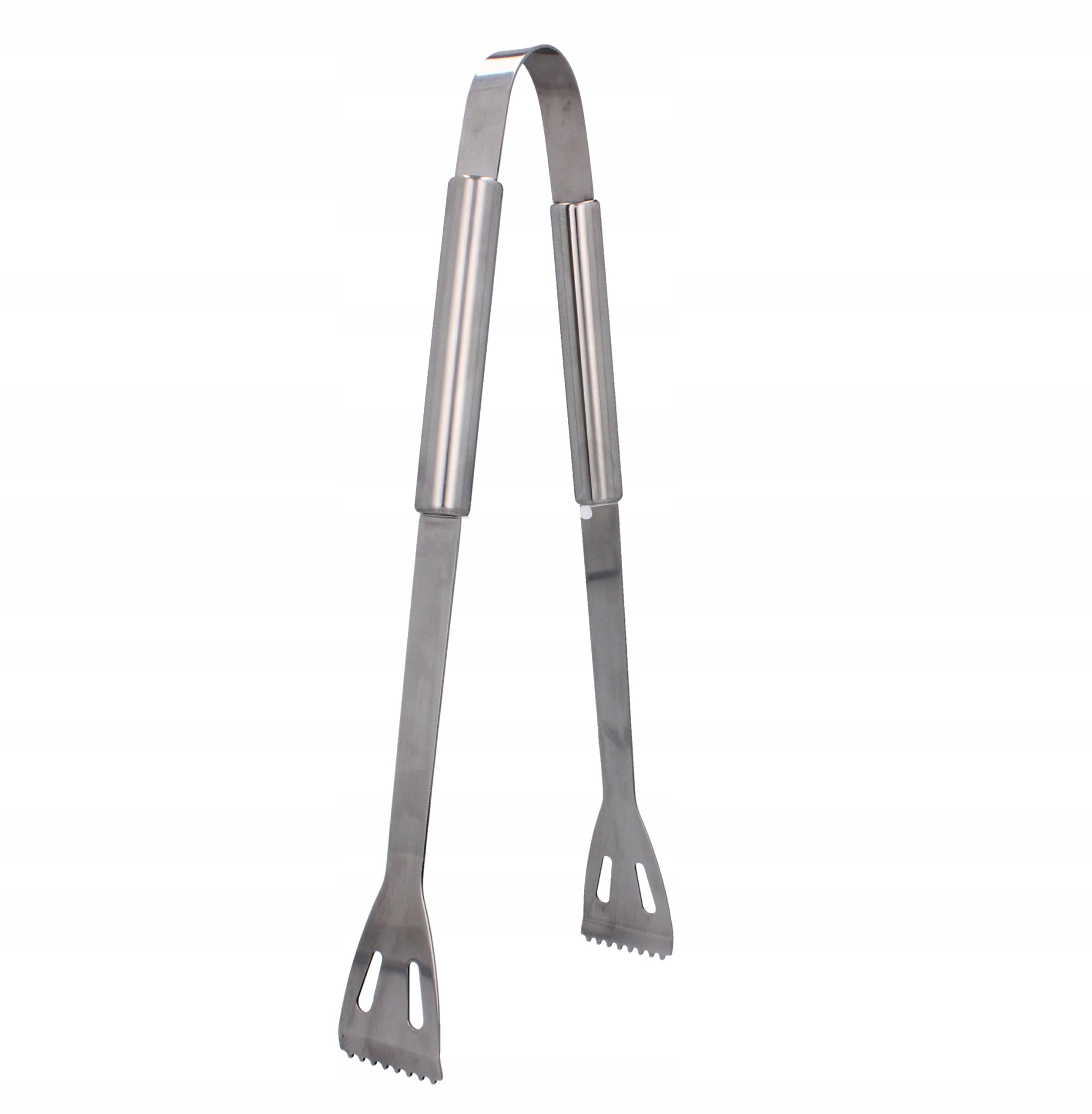Set 3 ustensile pentru gratar din otel inoxidabil, spatula, furculita si cleste, cu husa