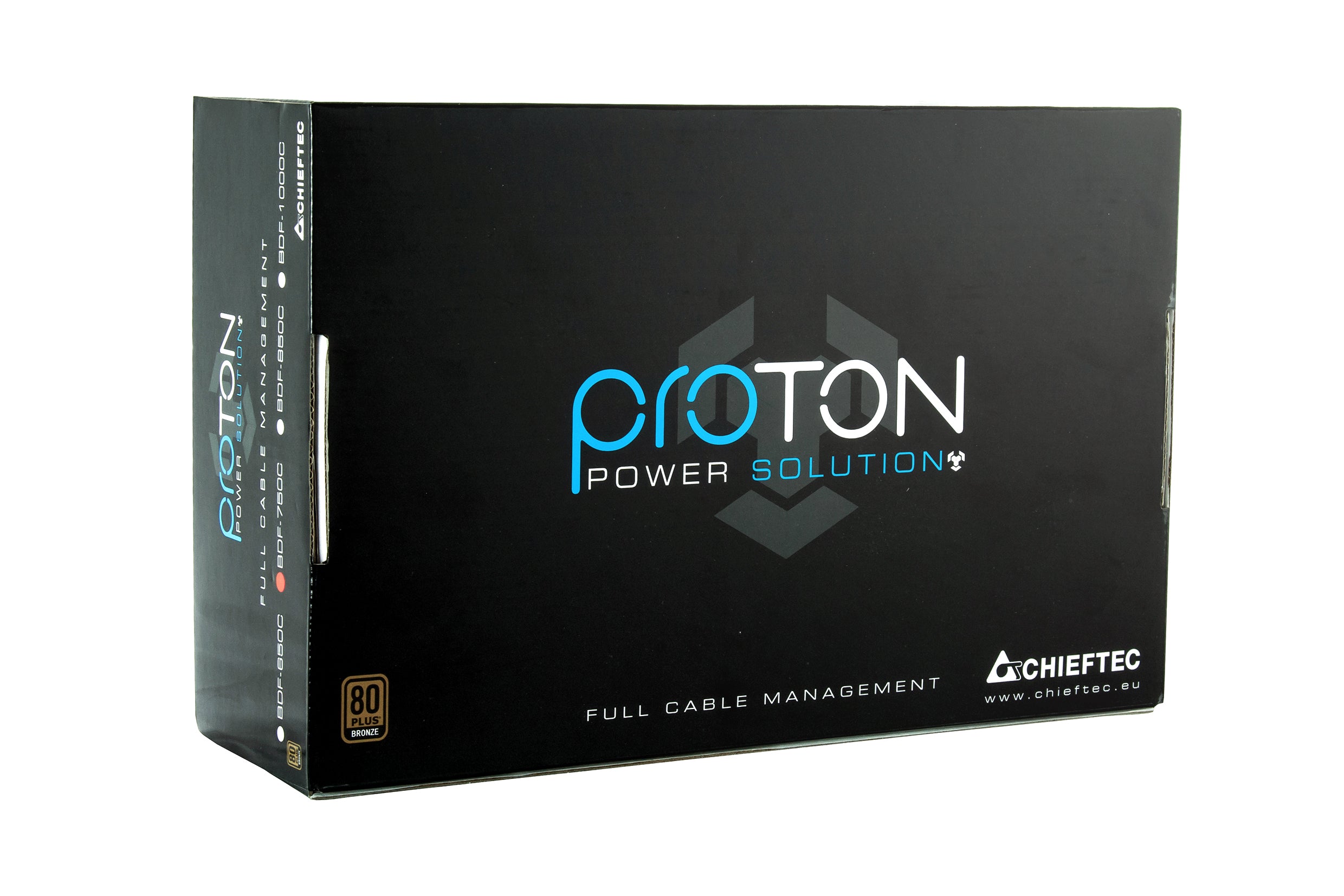 SURSA Chieftec PROTON 750 W, modulara, certificare 80 Plus Bronze, ventilator 140 mm x 1, PCI-E 6+2 pin x 4, SATA x 8, "BDF-750C"