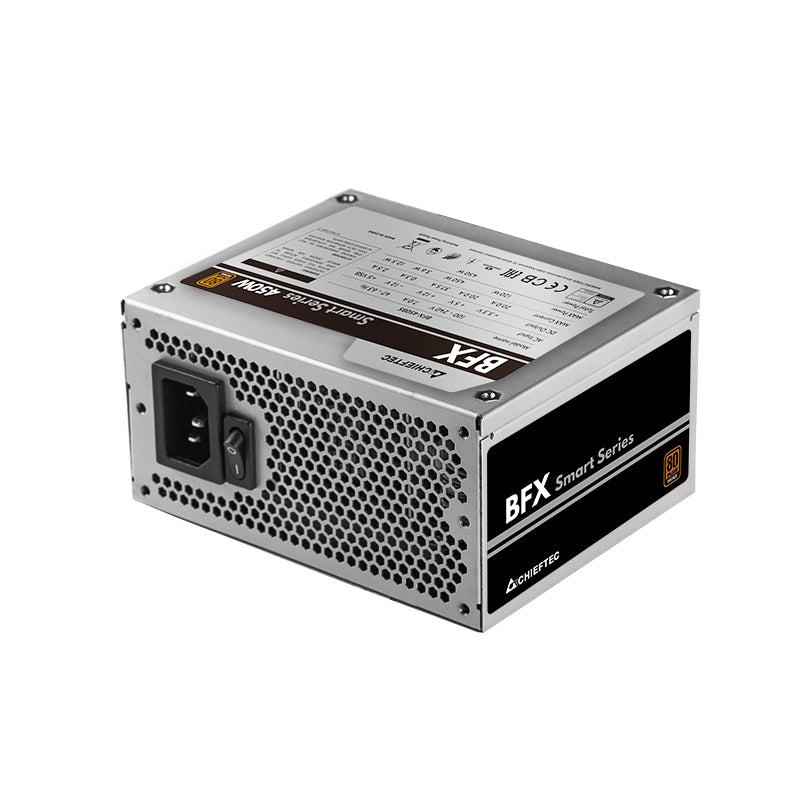 SURSA Chieftec Smart 450 W, non-modulara, certificare 80 Plus Bronze, ventilator 90mm, CPU 4+4 pin x 1, PCI-E 6+2 pin x 2, SATA x 3, "BFX-450BS"