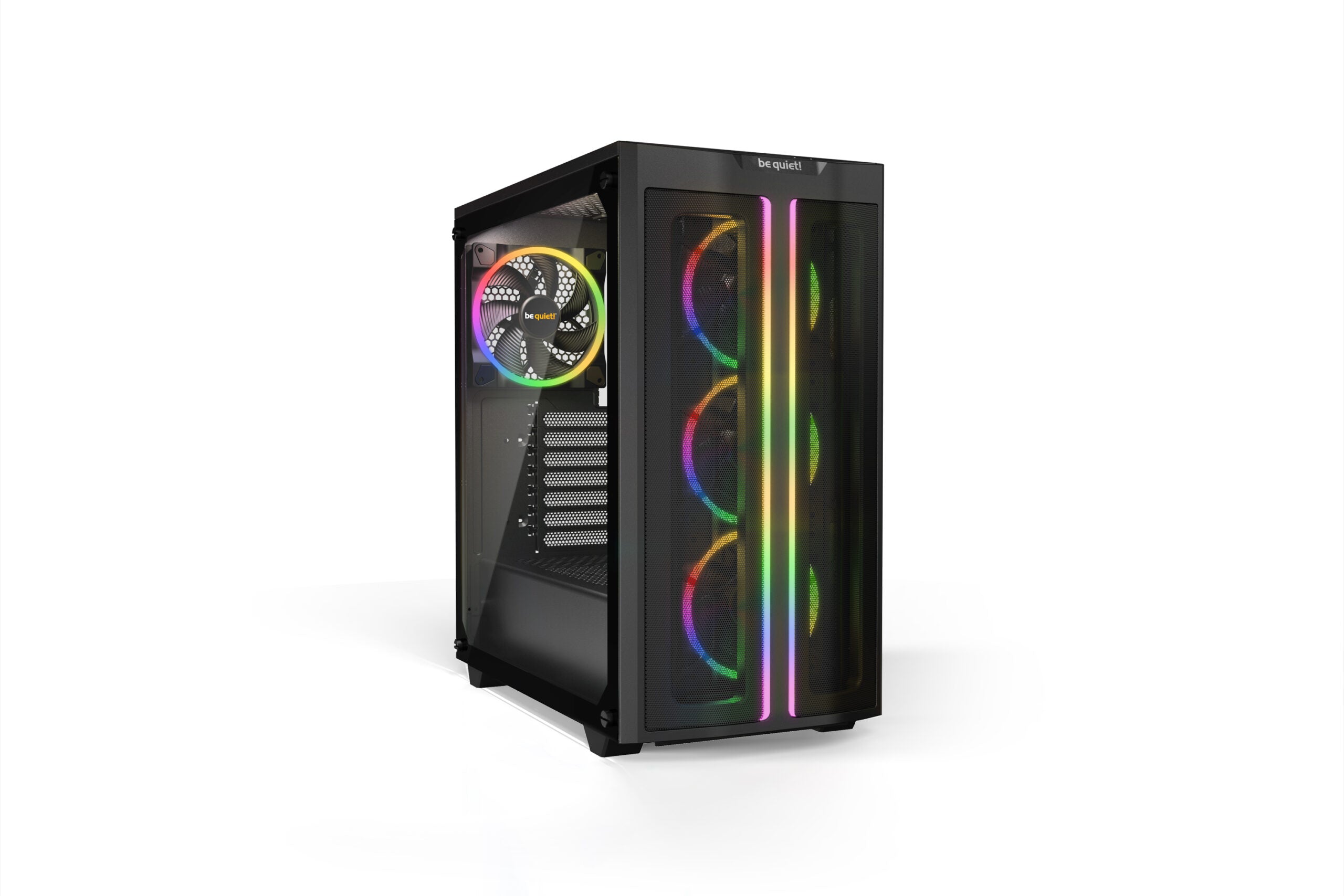 CARCASA be quiet! "PURE BASE 500 FX Black", Middle Tower, ATX, fara sursa,4xfan, USB 3.2 gen 1 x 1,USB Type-C x 1,audio+mic,PSU shroud, 7 sloturi expansiune,ARGB,negru, "BGW43"