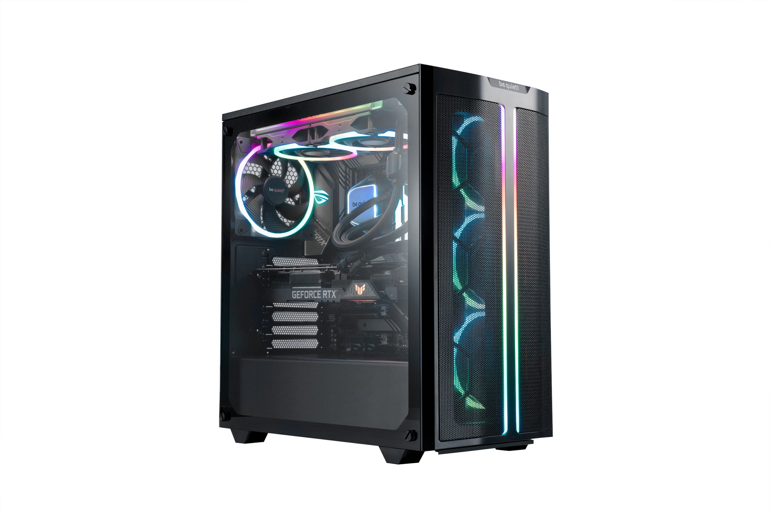 CARCASA be quiet! "PURE BASE 500 FX Black", Middle Tower, ATX, fara sursa,4xfan, USB 3.2 gen 1 x 1,USB Type-C x 1,audio+mic,PSU shroud, 7 sloturi expansiune,ARGB,negru, "BGW43"