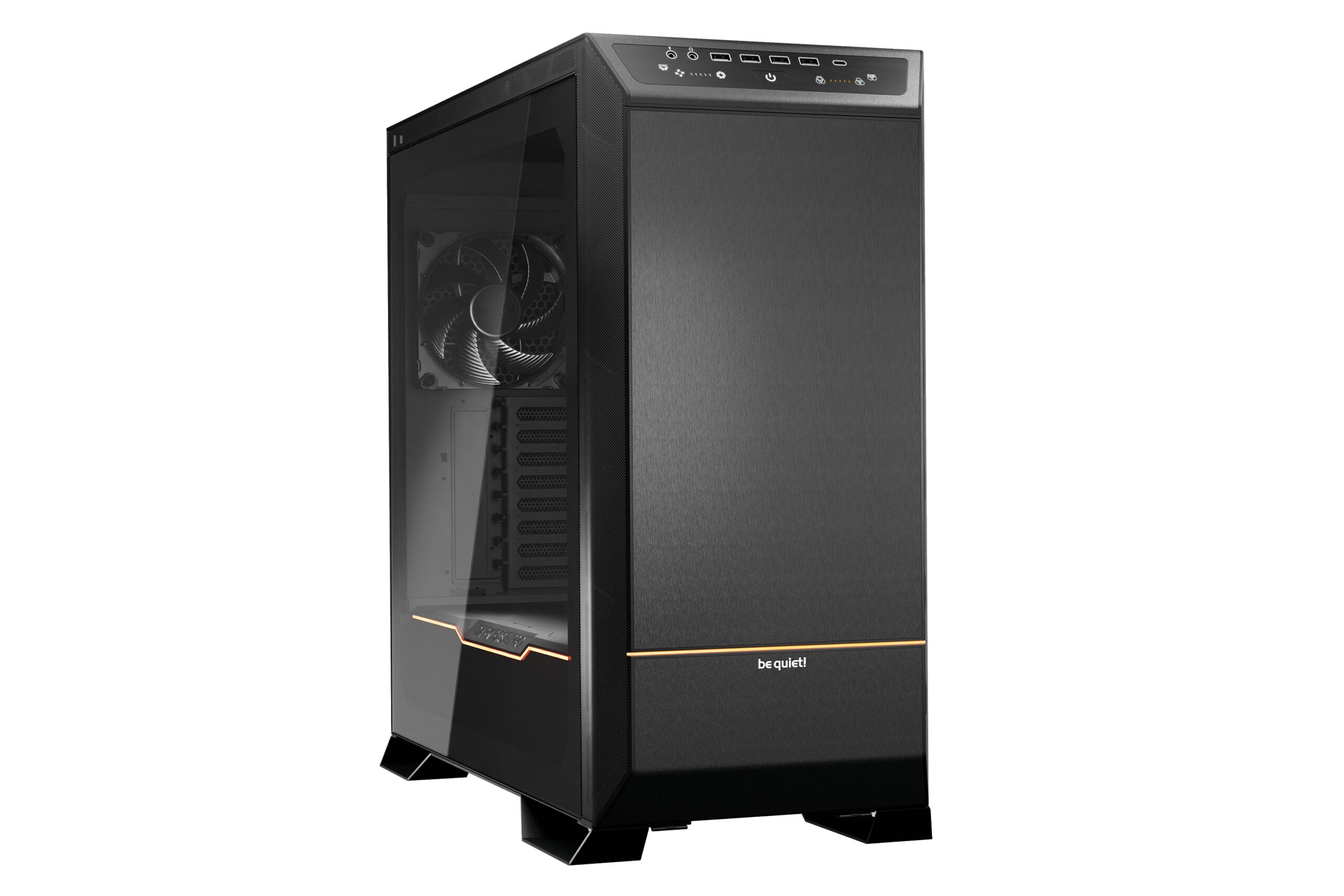 CARCASA be quiet! "DARK BASE PRO 901", Tower, ATX, fara sursa, 4xfan, USB 3.2 gen 2, USB Type-C x 1, audio, mic, PSU shroud, 8 sloturi expansiune, iluminare ARGB, negru, "BGW50"
