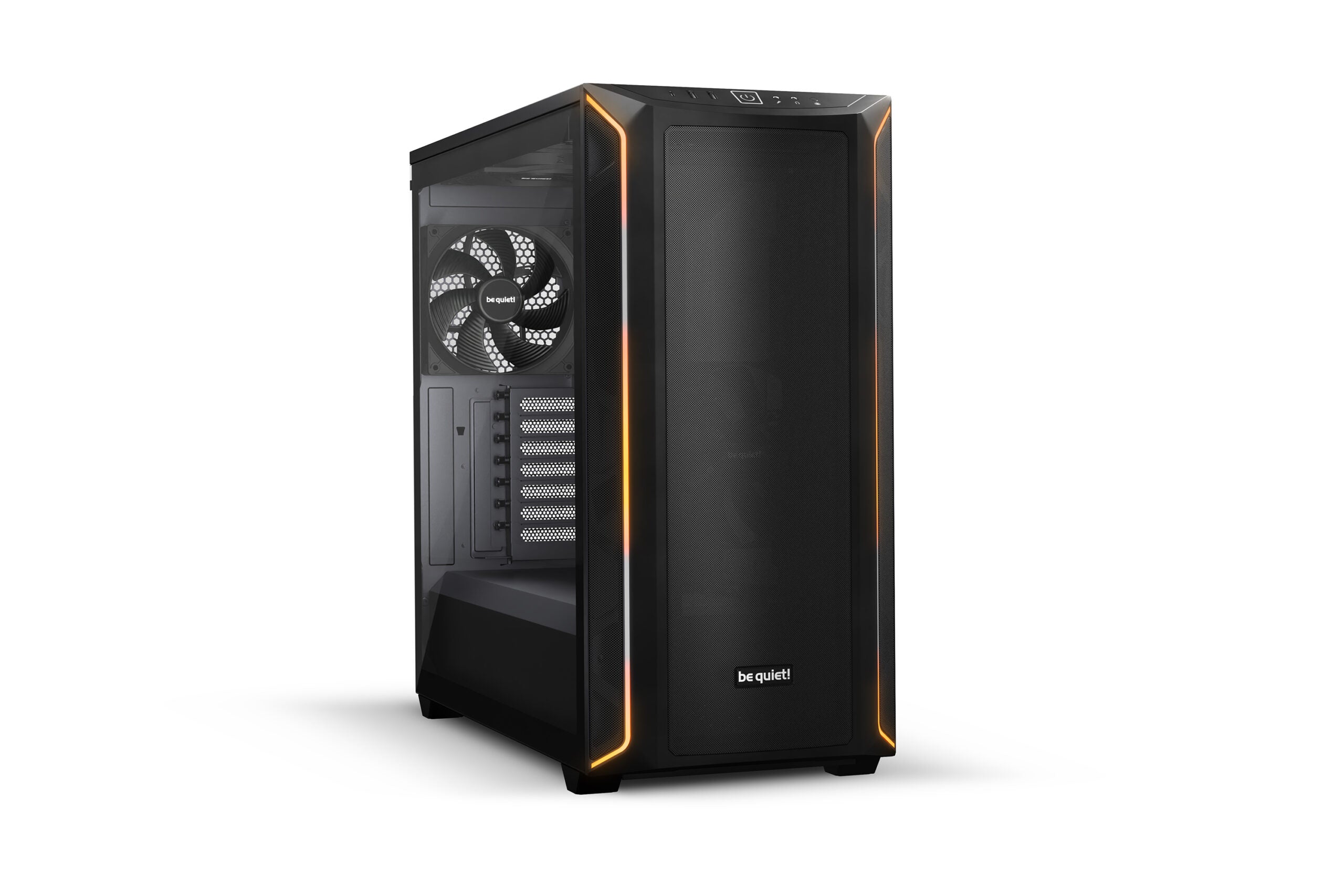 CARCASA be quiet! "SHADOW BASE 800DX", Middle Tower, ATX, fara sursa, 3xfan, USB 3.2 gen 1 x 2, USB Type-C x 1, audio+mic, PSU shroud, 7 sloturi expansiune, ARGB, negru, "BGW61"