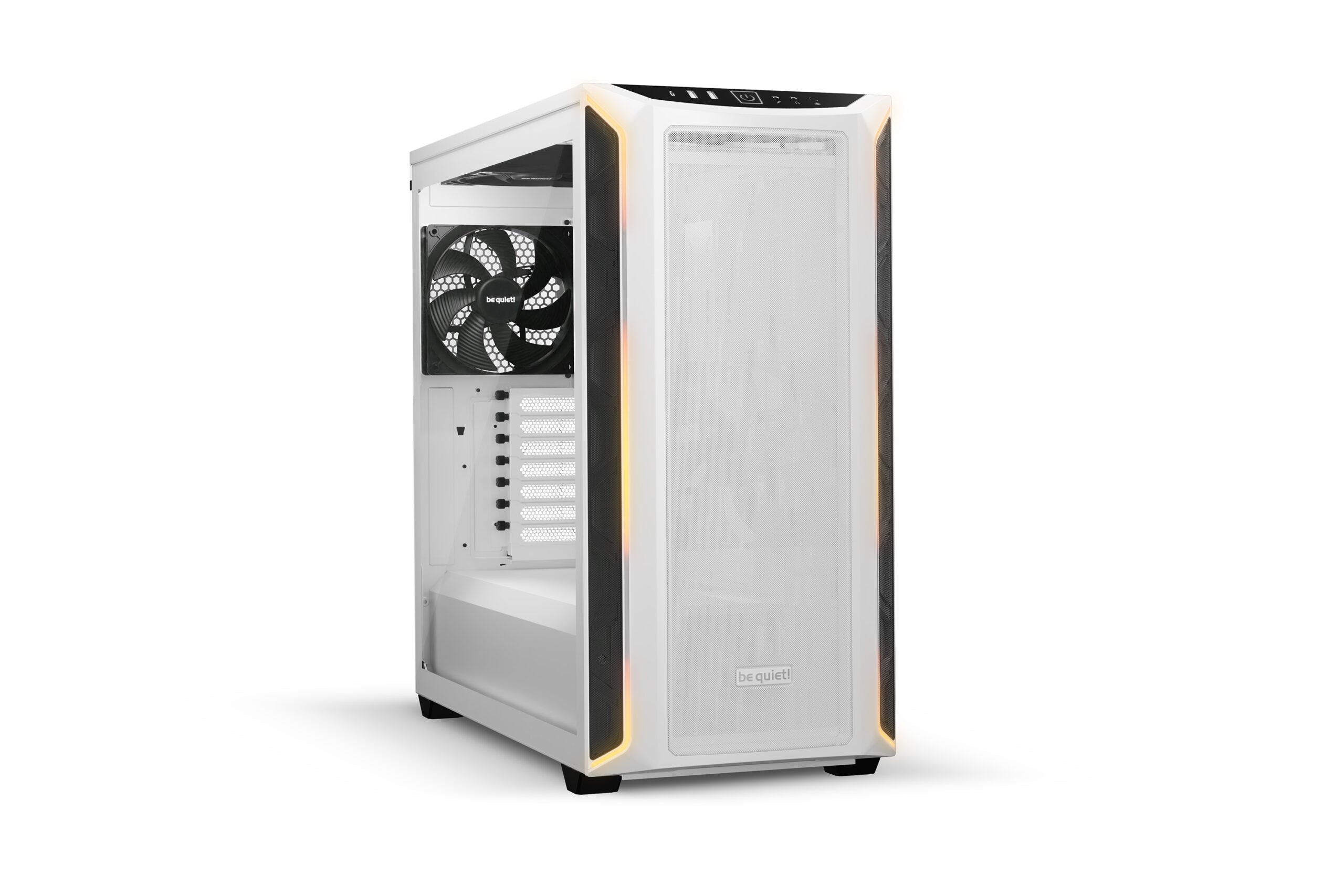 CARCASA be quiet! "SHADOW BASE 800DX", Middle Tower, ATX, fara sursa, 3xfan, USB 3.2 gen 1 x 2, USB Type-C x 1, audio+mic, PSU shroud, 7 sloturi expansiune, ARGB, alb, "BGW62"