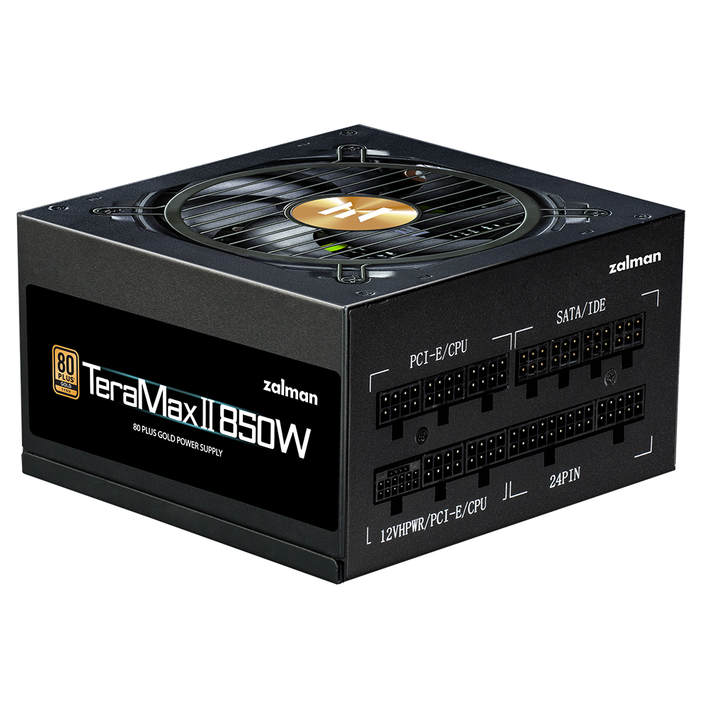 SURSA Zalman "TMX2", 850W, certificare 80 Plus Gold, full modular, fan 120mm, negru, "ZM850-TMX2"