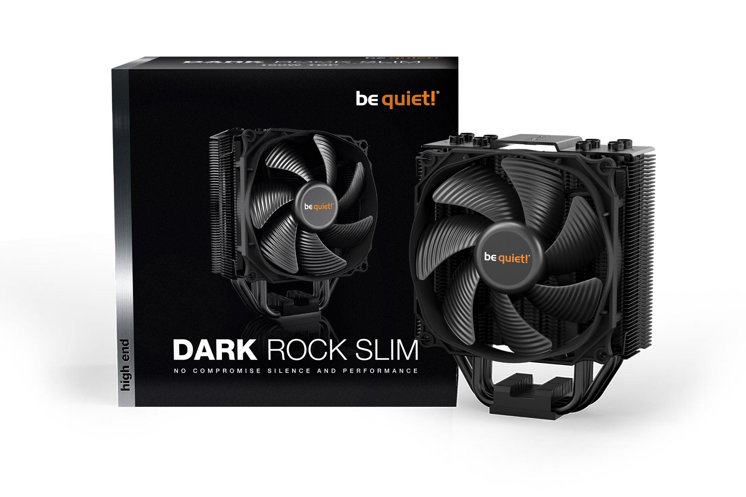 COOLER be quiet "Dark Rock Slim",racire aer, Ø6 mm×4 pcs heatpipe, skt. Intel LGA 1700/1200/115x/2066/2011-v3 AMD AM5/AM4, fan 120mm, 1500 rpm, conectare 4-pin PWM, LED , "BK024"