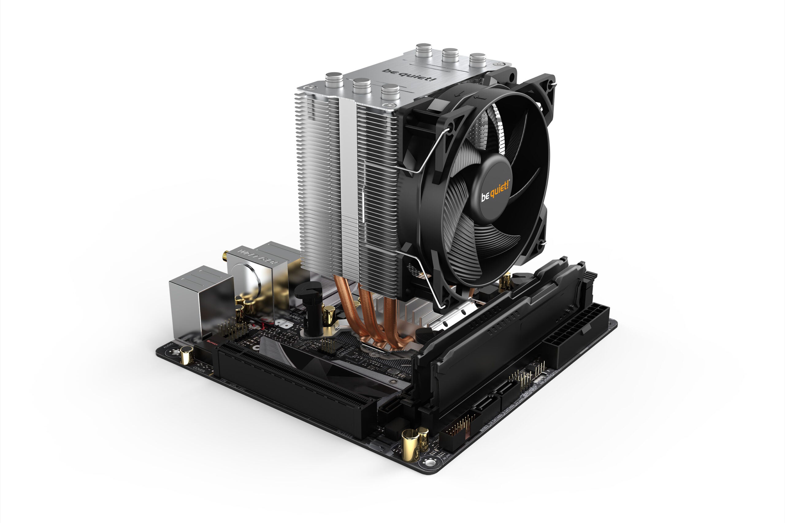 COOLER be quiet "Pure Rock Slim 2",racire aer, Ø6 mm×3 pcs heatpipe, skt. Intel LGA 1700/1200/115x AMD AM5/AM4, fan 92mm, 2000 rpm, conectare 4-pin PWM, LED , "BK030"