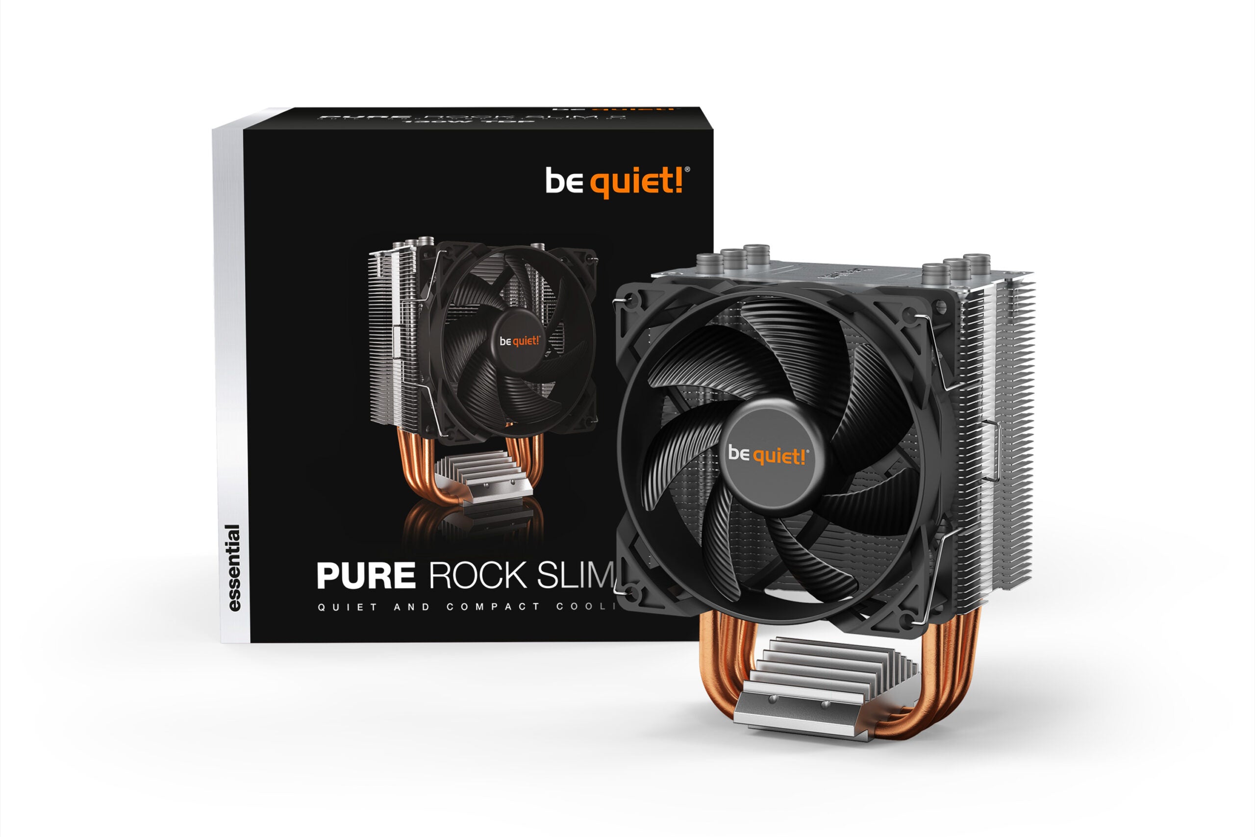 COOLER be quiet "Pure Rock Slim 2",racire aer, Ø6 mm×3 pcs heatpipe, skt. Intel LGA 1700/1200/115x AMD AM5/AM4, fan 92mm, 2000 rpm, conectare 4-pin PWM, LED , "BK030"