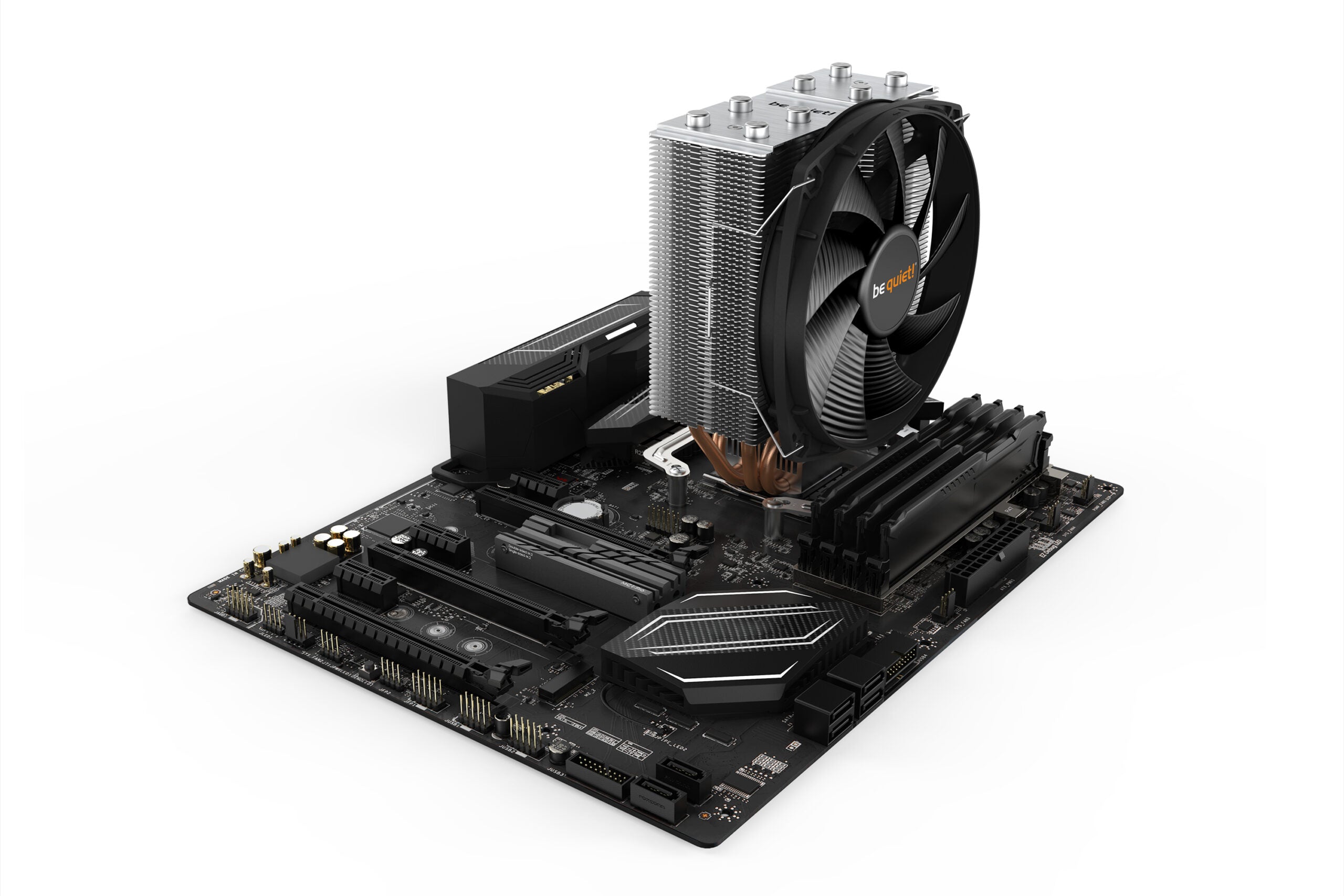 COOLER be quiet "Shadow Rock Slim 2",racire aer, Ø6 mm×4 pcs heatpipe, skt. Intel LGA 1700/1200/115x/2066/2011-v3 AMD AM5/AM4, fan 135mm, 1400 rpm,conectare 4-pin PWM,LED "BK032"