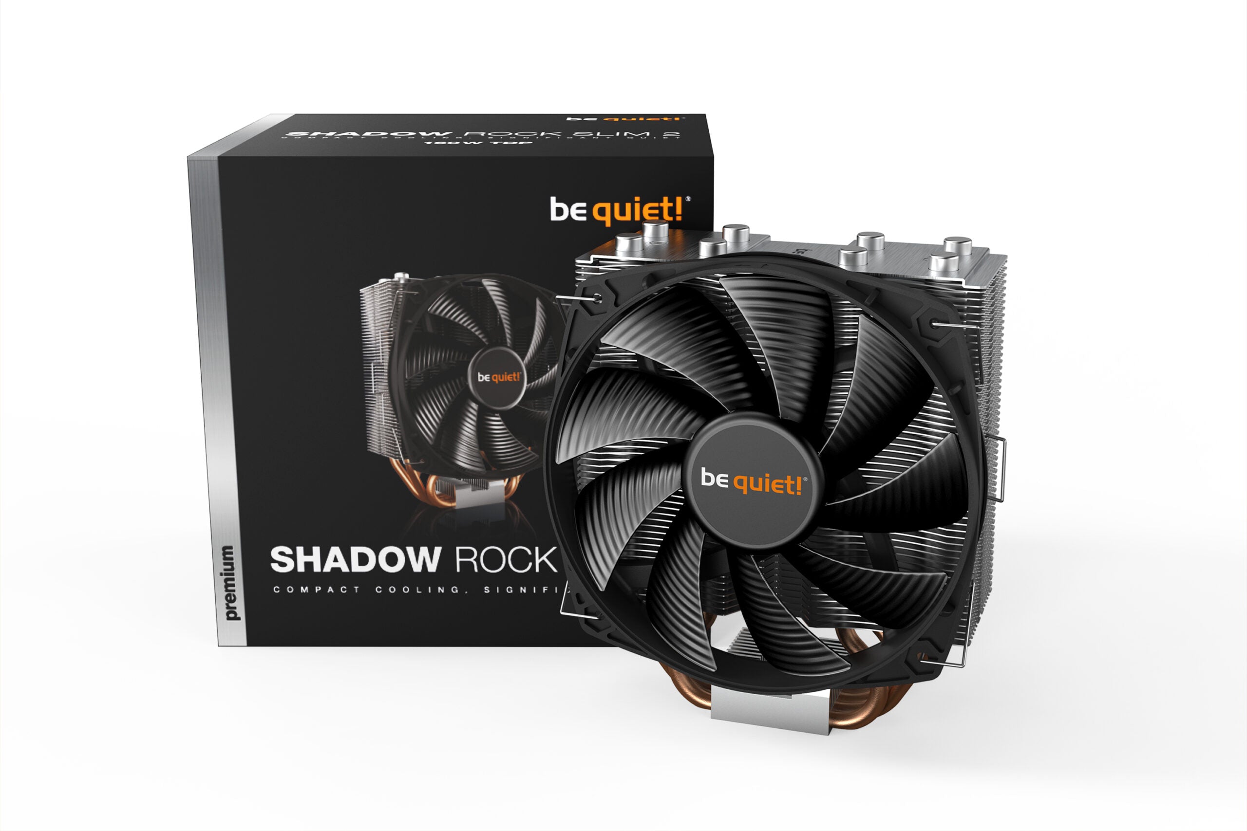 COOLER be quiet "Shadow Rock Slim 2",racire aer, Ø6 mm×4 pcs heatpipe, skt. Intel LGA 1700/1200/115x/2066/2011-v3 AMD AM5/AM4, fan 135mm, 1400 rpm,conectare 4-pin PWM,LED "BK032"