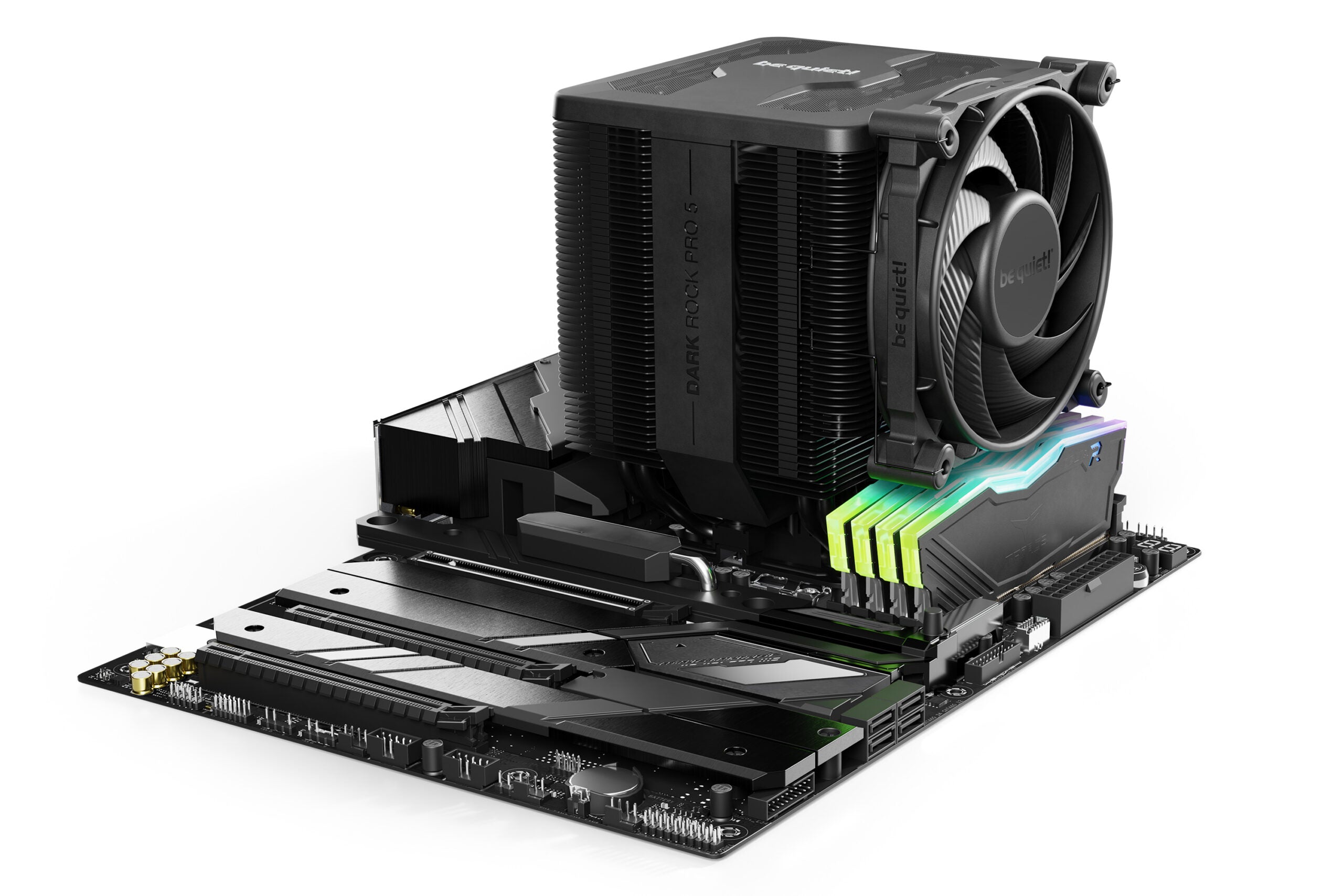 COOLER be quiet "Dark Rock Pro 5",racire aer, Ø6 mm×7 pcs heatpipe,skt. Intel LGA 1700/1200/115x, AMD: AM5/AM4, fan 1x120mm + 1x135mm, 2000 rpm, conectare 4-pin PWM, LED "BK036"