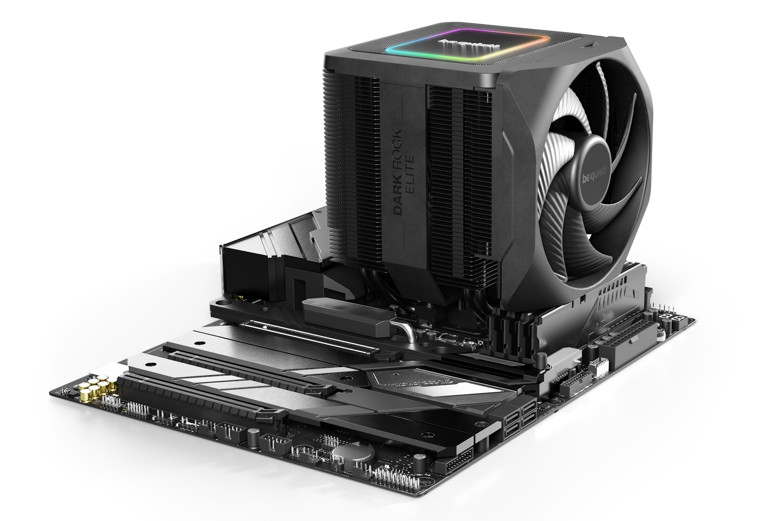 COOLER be quiet "Dark Rock Elite",racire aer, Ø6 mm×7 pcs heatpipe, skt. Intel LGA 1700/1200/115x, AMD: AM5/AM4, fan 135mm, 2000 rpm, conectare 4-pin PWM, LED ARGB, "BK037"