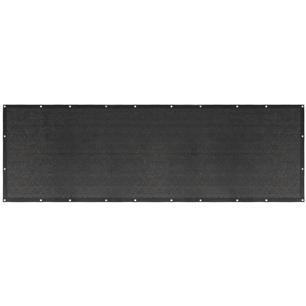 Paravan plasa umbrire pentru balustrada balcon, 95% umbrire, impermeabila, 500x100 cm, antracit