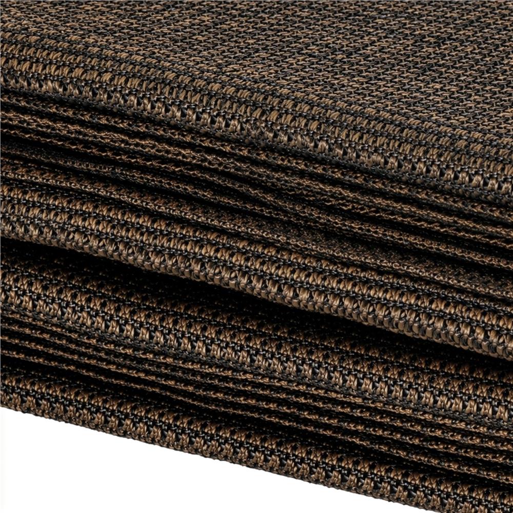 Paravan plasa umbrire pentru balustrada balcon, 95% umbrire, impermeabila, 500x100 cm, maro
