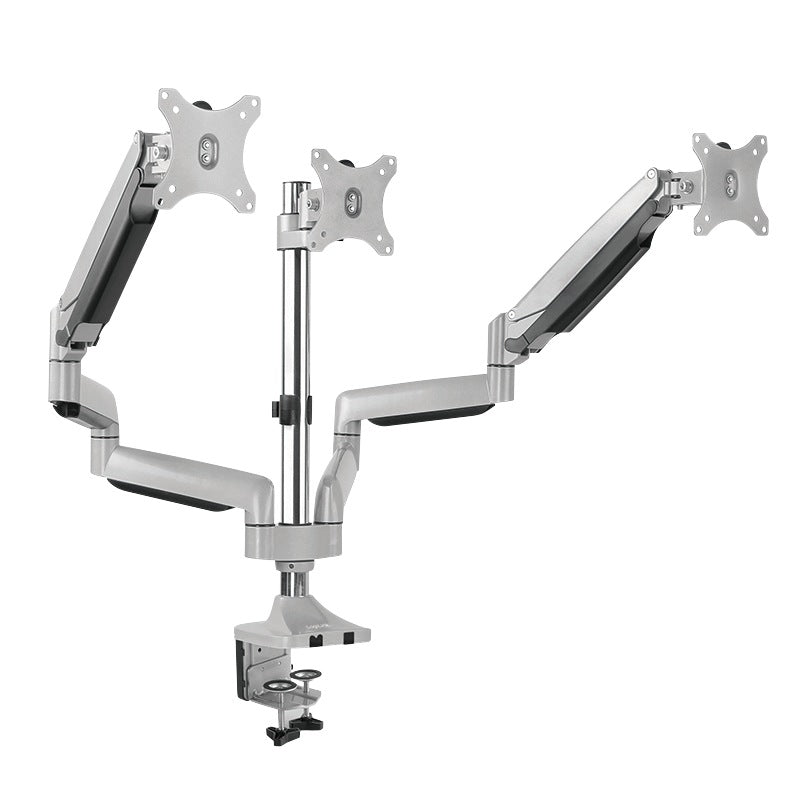 SUPORT de birou LOGILINK, pt 3 TV/monitor plat, curbat, diag. max 32 inch, rotatie, inclinare, pivotare, orizontala, verticala, totala, max 7 Kg x 3, "BP0052"