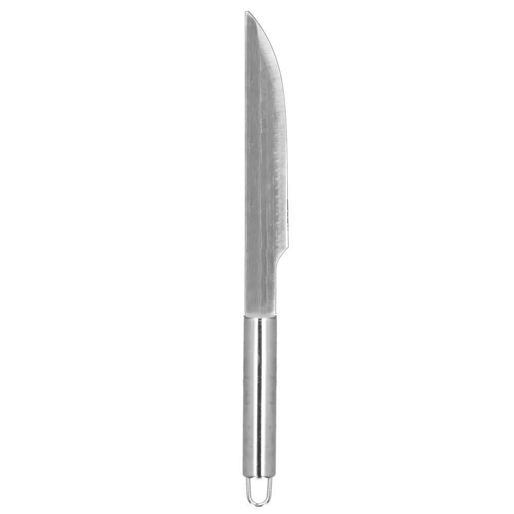 Set ustensile gratar 5 piese, inox, cu husa transport, 37x14x5 cm, argintiu